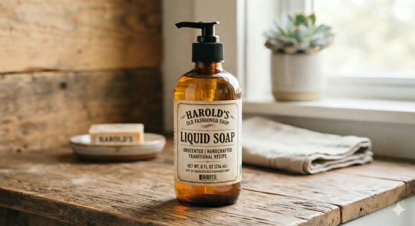 Liquid Soap - Unscented Hypoallergenic 8oz