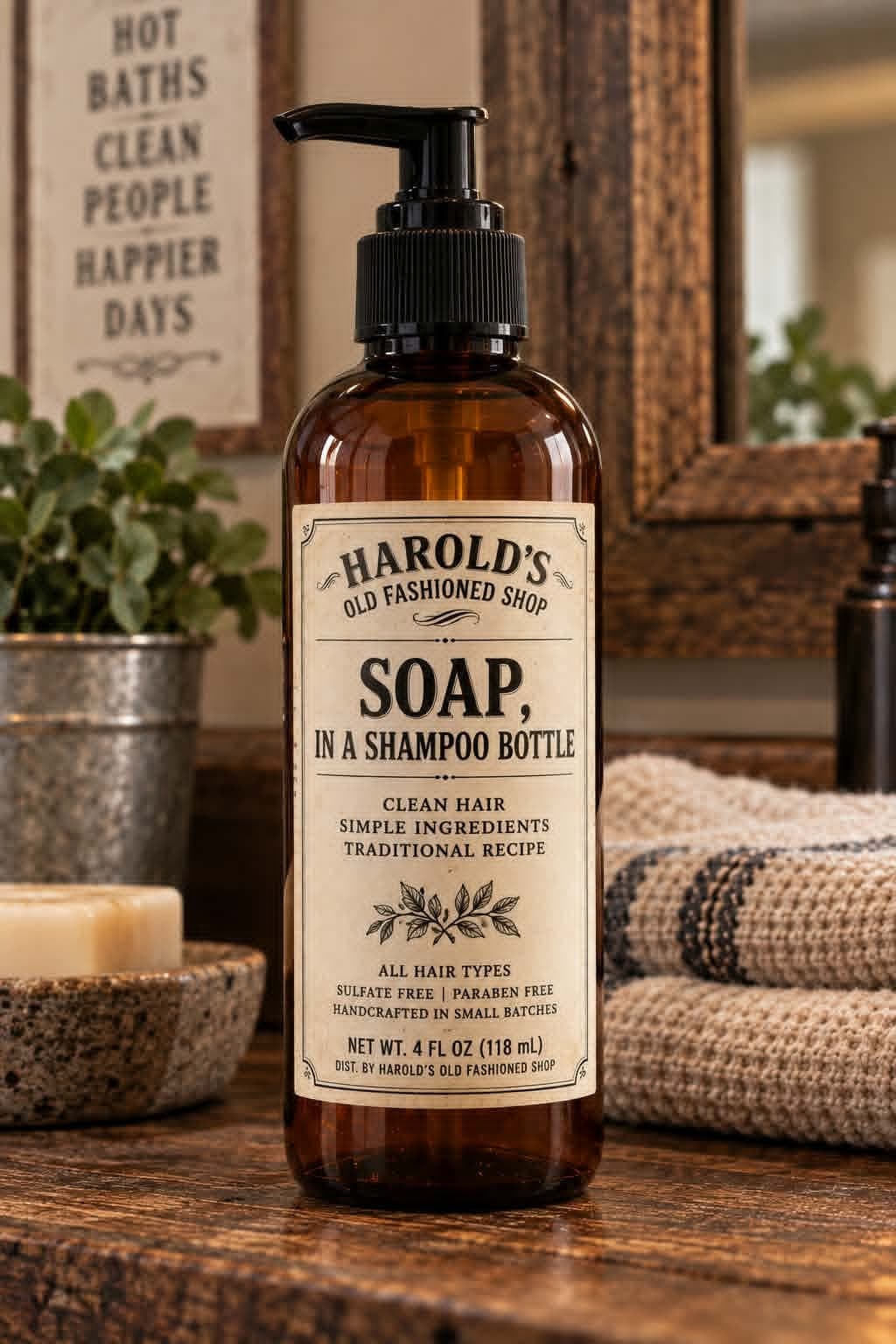 “Soap, in a Shampoo Bottle” Shampoo